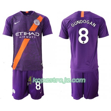 Billiga Fotbollströjor Manchester City Gundogan 8 Barn Tredje tröja 2018/19 Kortärmad